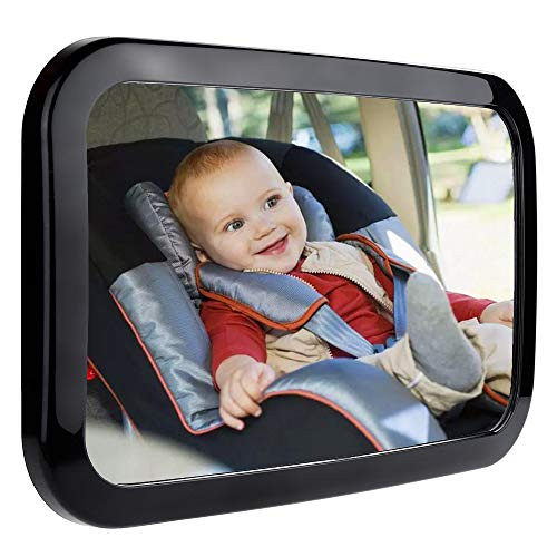 Miroir De Voiture Bébé Zacro - Caméra 1080P Rotative 360°, Vision Nuit, Écran 4.3"