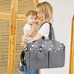 Sac à Langer Imperméable Multifonction SONARIN - Avec Bandoulière & Accroches Poussette | Capacité XXL