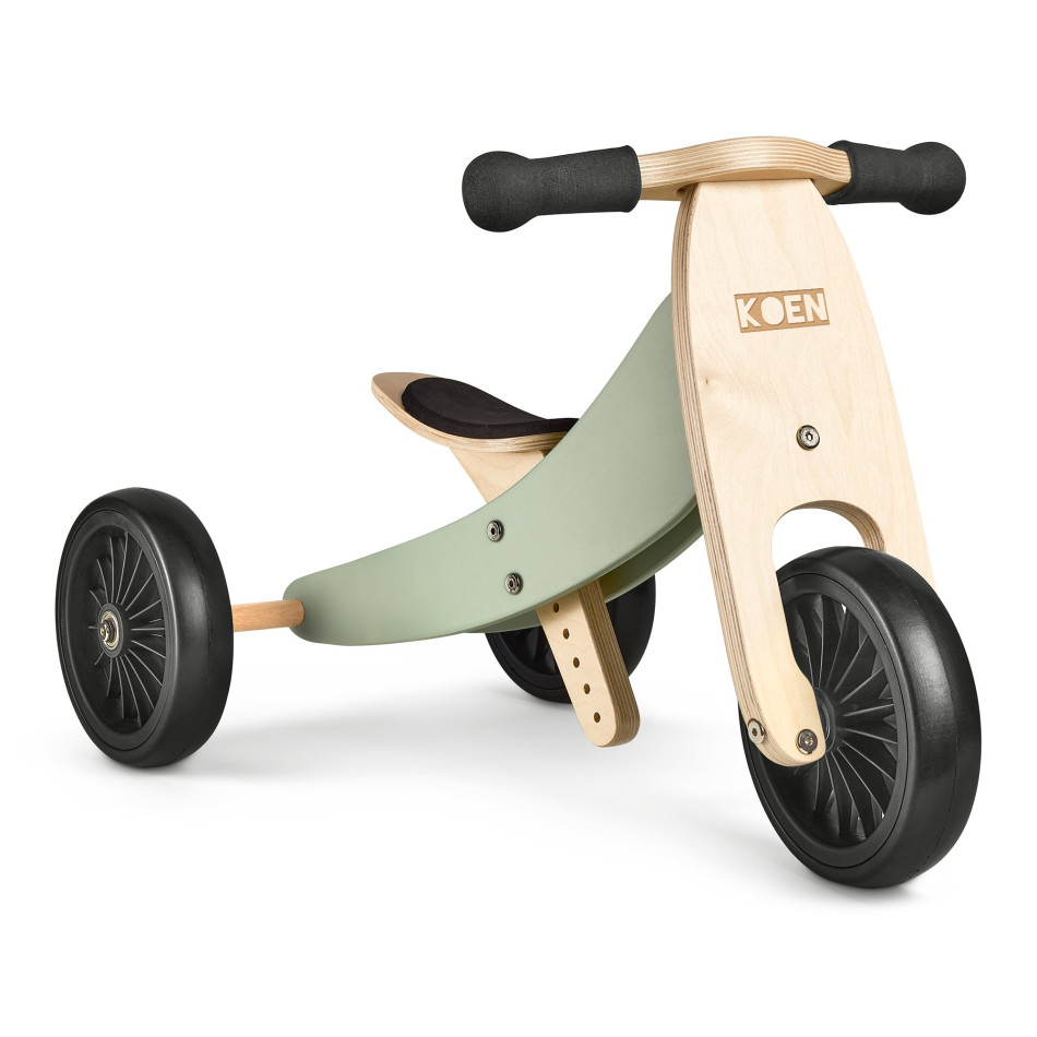 Tricycle en bois Avec texte P'tit Colis