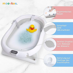 Support De Bain OKBABY Pour Baignoire Bella - Pour Bébé 0-12 Mois (max 15 Kg), Pieds Pliants