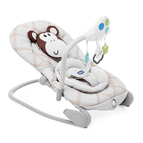 Transat évolutif Chicco Balloon – De La Naissance à 18 Kg – Avec Jouet électronique, Vibrations, Bascule