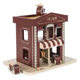 Konges Slojd houten brandweerstation