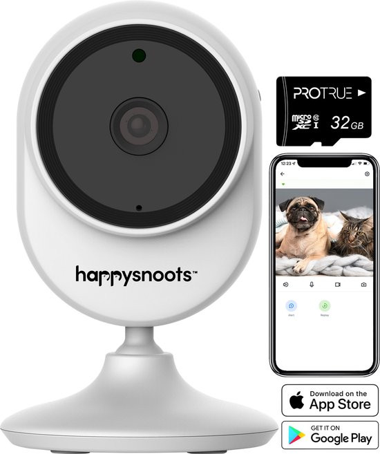 PARINNOV Indoor Huisdiercamera [Geen abonnement] 2K(3MP) PTZ 360°, Voedsel- en traktatiedispenser via app, wifi, nachtzicht, katten- en hondencamera, blafdetectie, camera voor huisdieren, Alexa&Google