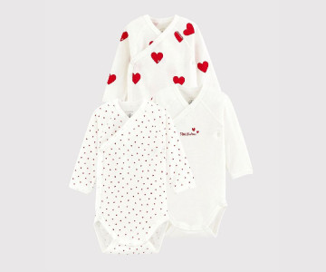 Lot De 2 Bodys Bébé « Mini Nous » 1 Mois Trois Kilos Sept