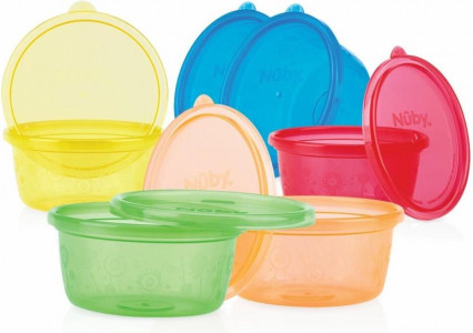 Nuby Bewaarpotjes 6 stuks 300 ml