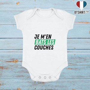 Spreadshirt Je M'en Bats Les Couches Cadeau Humour Body Bébé