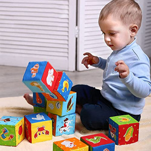2 Cubes De Motricité Pour Bébé (10 Cm) Avec Poches Transparentes Et 24 Cartes Vierges - Jouet D'éveil Sensoriel Et éducatif Pour Enfants 3-6 Ans (maternelle, Maison)